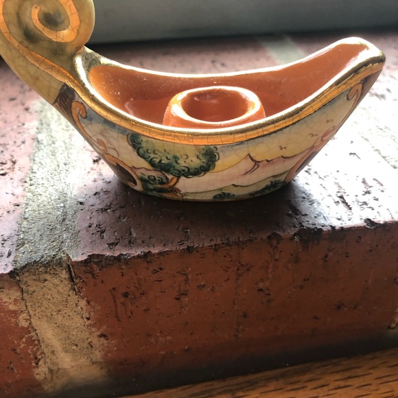 Limited Edition Veneto Flair Pottery Candle Holder - Picture 2 of 4